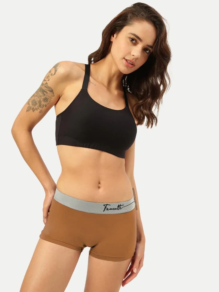 Women's Micro Modal Boy Shorts with Cult Waistband (Pack of 1) — photo 9