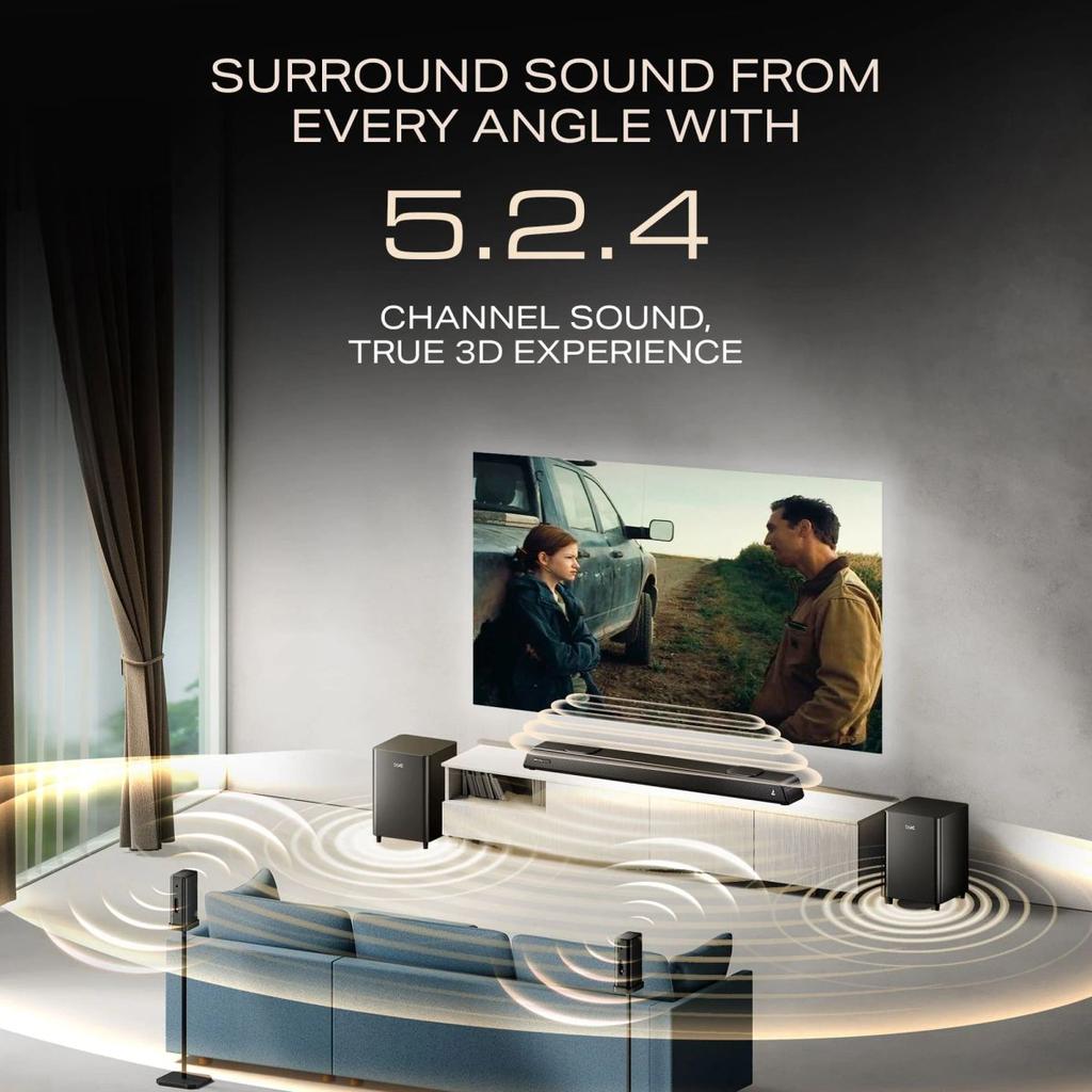 boAt Aavante Prime 5.2.4 6250DA | 625W 5.2.4 Channel Soundbar with Dolby Atmos, Dual Subwoofers & Wireless Rear Satellites — photo 4