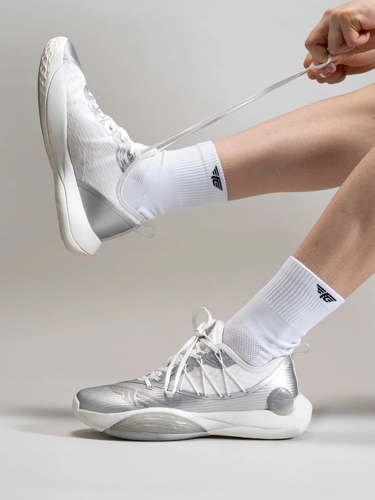 Basketball Shoes for Men in White and Grey — photo 6
