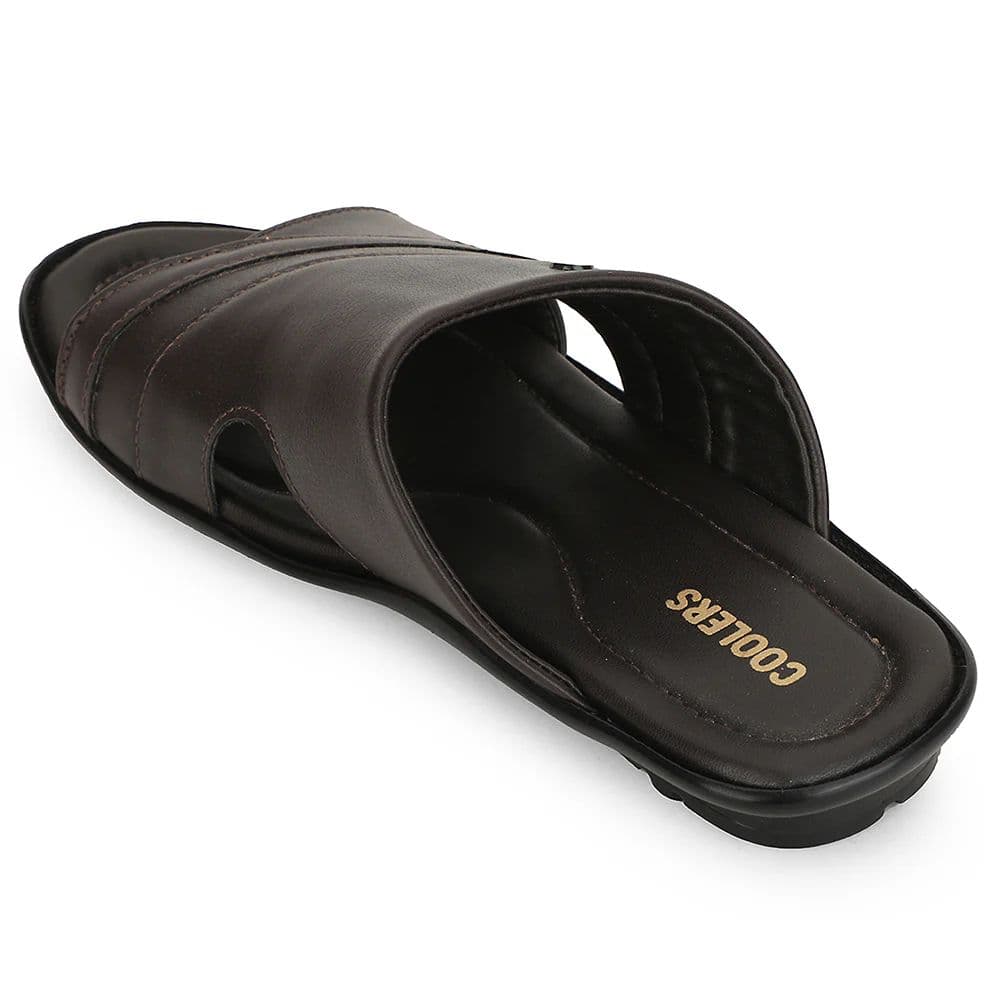 Coolers Brown Casual Flat Sandal For Men SENTOS-1 By Liberty — photo 5