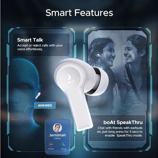 boAt Airdopes Flex 454 ANC | Wireless Earbuds with Active Noise Cancellation up to 32dB, BEAST™ Mode, 10mm Drivers, ASAP™ Charge — photo 10