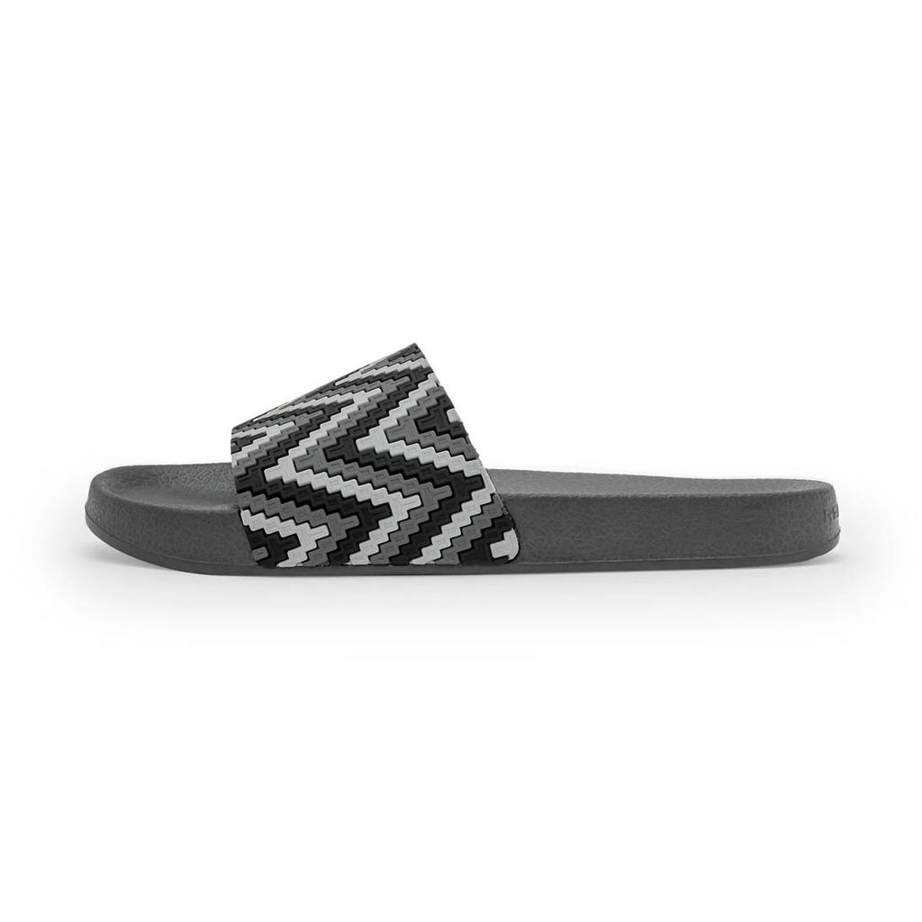 Womens Sliders in Black and White | Casual Pool Sliders — photo 3