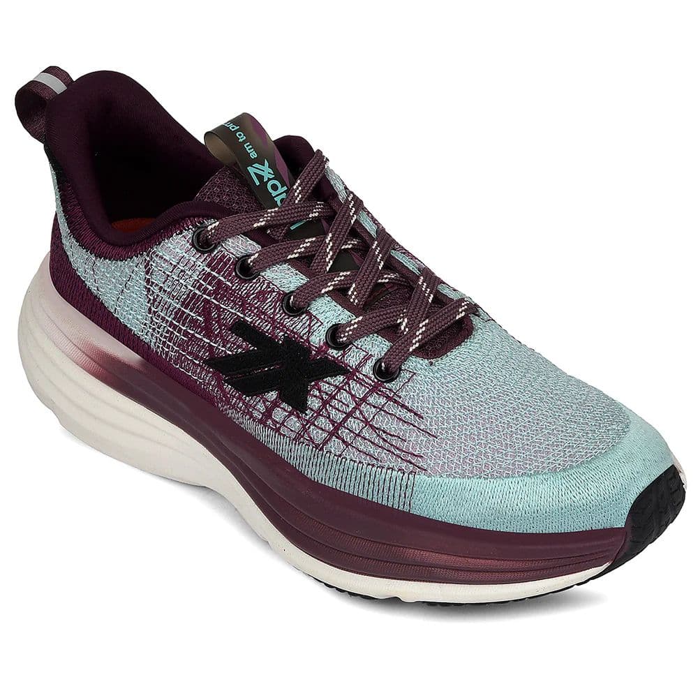 Leap7x Purple Sports Lacing Running Shoes For Women WAVESTAR-4 By Liberty — 3/36 / Purple
