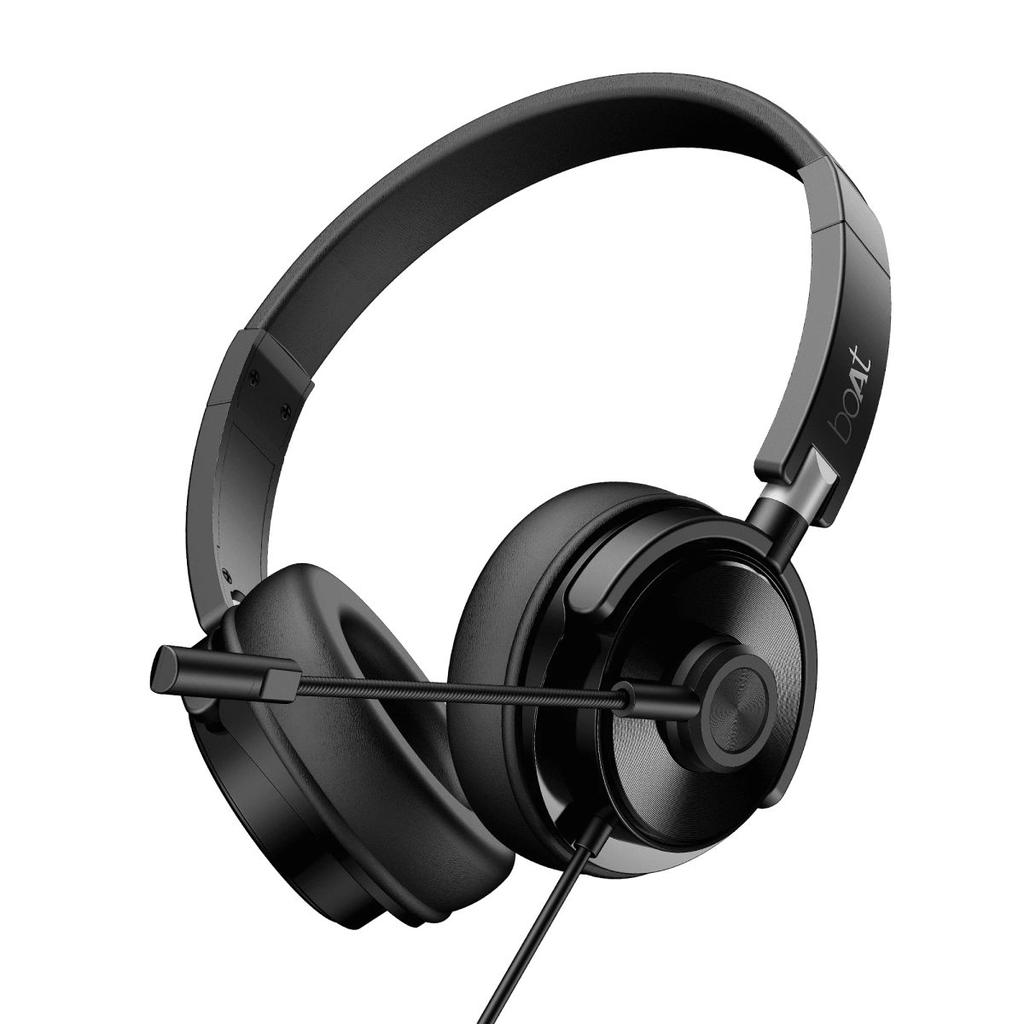 Bassheads 901 Pro | Wired Headset with Retractable Mic, Remote Control & Adjustable Headband