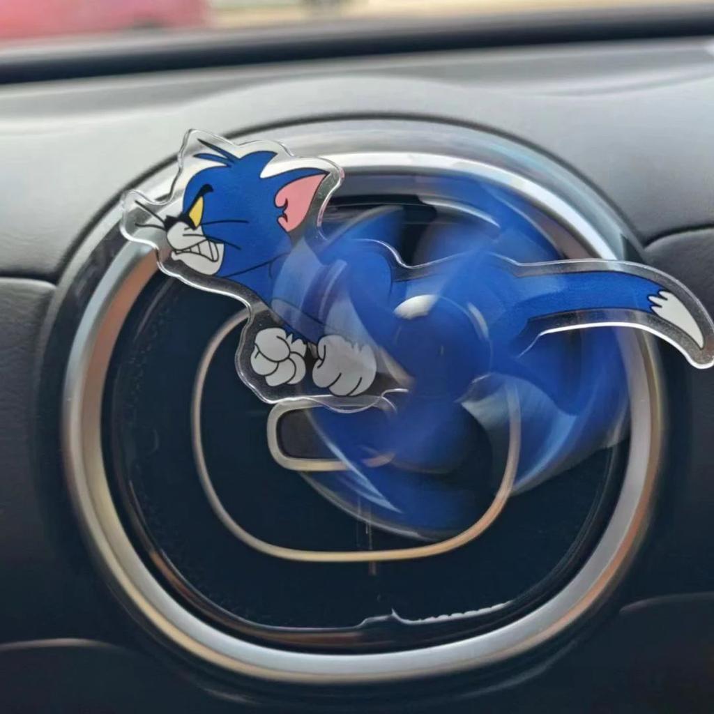 Tom Jerry Spike Car Air Vent Clip Spinner | Funny Rotating Dashboard Decor — Tom Spinner