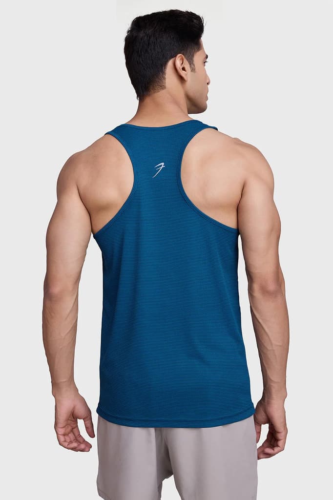 Checks Running Tank Teal — photo 7