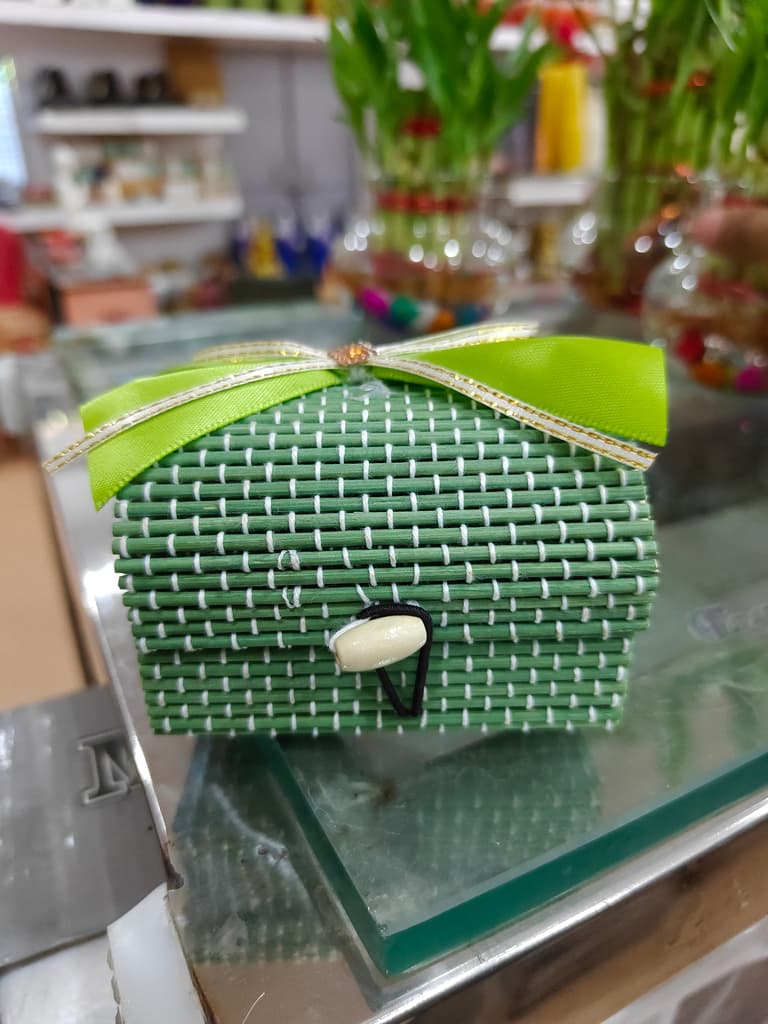 Green Leather Box | Storage | Organization | Decorative