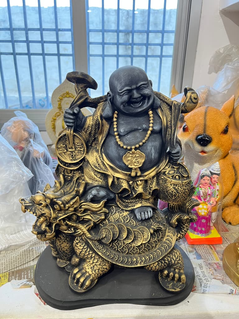 Golden Buddha Statue | Sculpture | Bronze | Gold