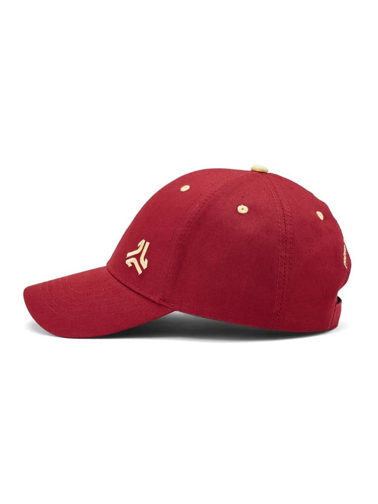 Brushed Cotton Twill Red Unisex Cap — Red / FS