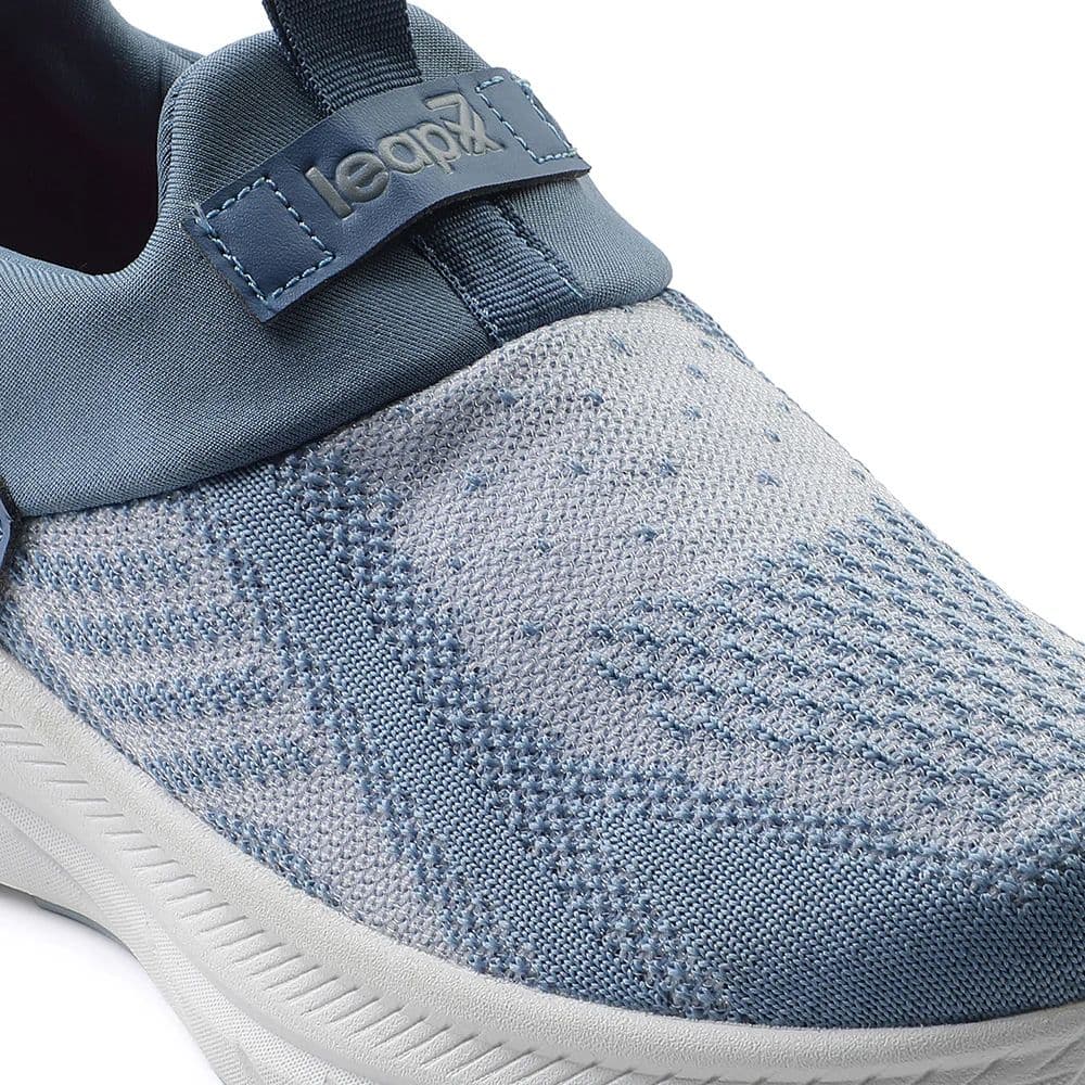 Leap7x Blue Sports Non Lacing Walking Shoes For Women BARCELONAC By Liberty — photo 6