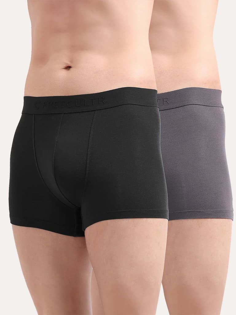 Men's Anti-Bacterial Micro Modal Trunk in Solid Waistband (Pack of 2) — photo 13