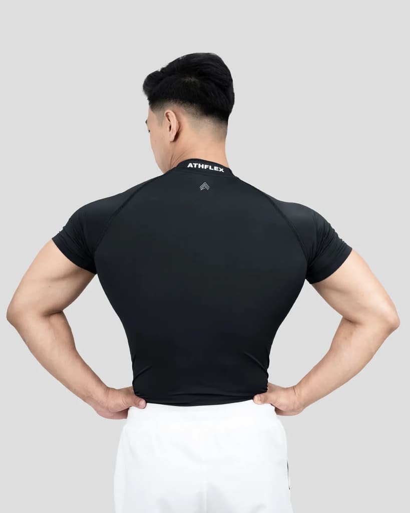 Hustle High Neck Compression T-shirt — photo 5