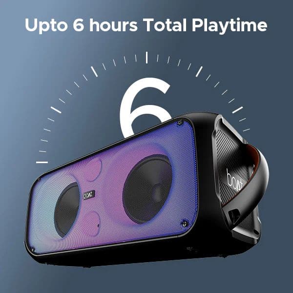 boAt Party Pal 300 | Bluetooth Speaker with 120W RMS Stereo Sound, 6 Hours Playback, Mic for karaoke — photo 4