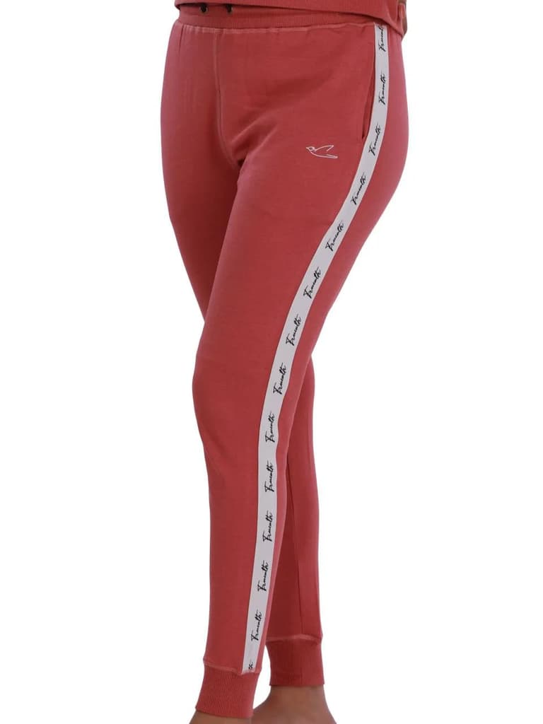 Brick Red Side Taped Detail Joggers — photo 3