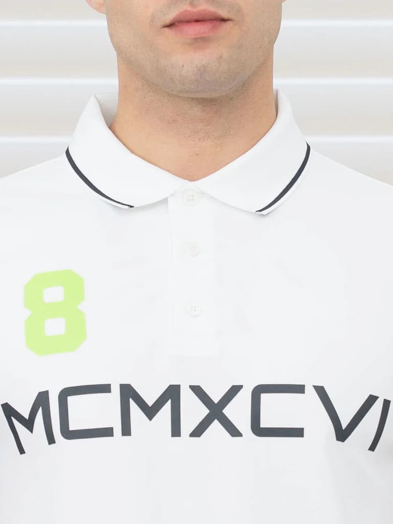 T Shirts for Men in White | Polyester Polo T Shirt — photo 6