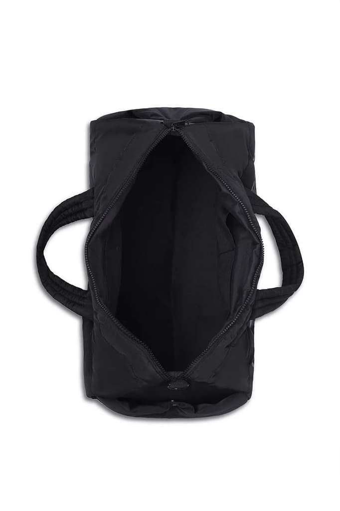 Puffer Duffle Bag // Black On Black