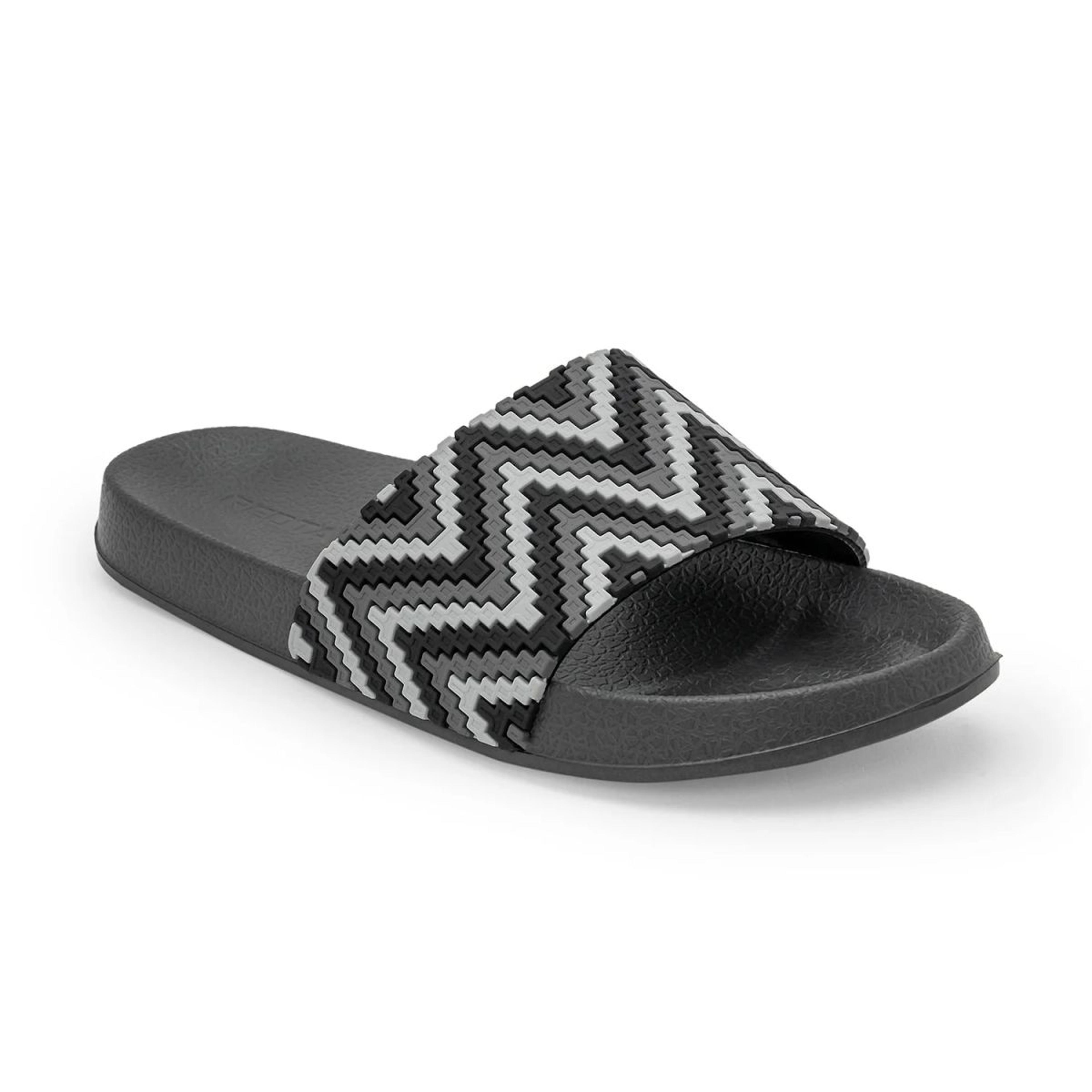 Womens Sliders in Black and White | Casual Pool Sliders