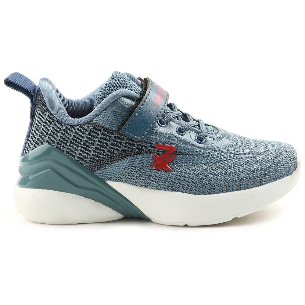 Leap7x Blue Sports Lacing Running Shoes For Kids COVER-02 By Liberty — photo 2