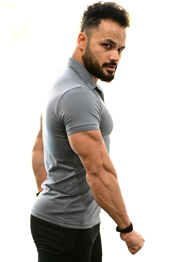 Polo T-shirt Grey — photo 2