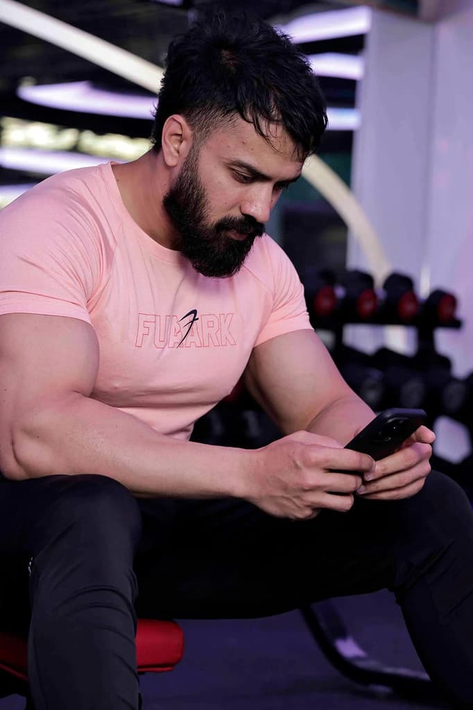 Bold Melange T-shirt Pink — photo 4