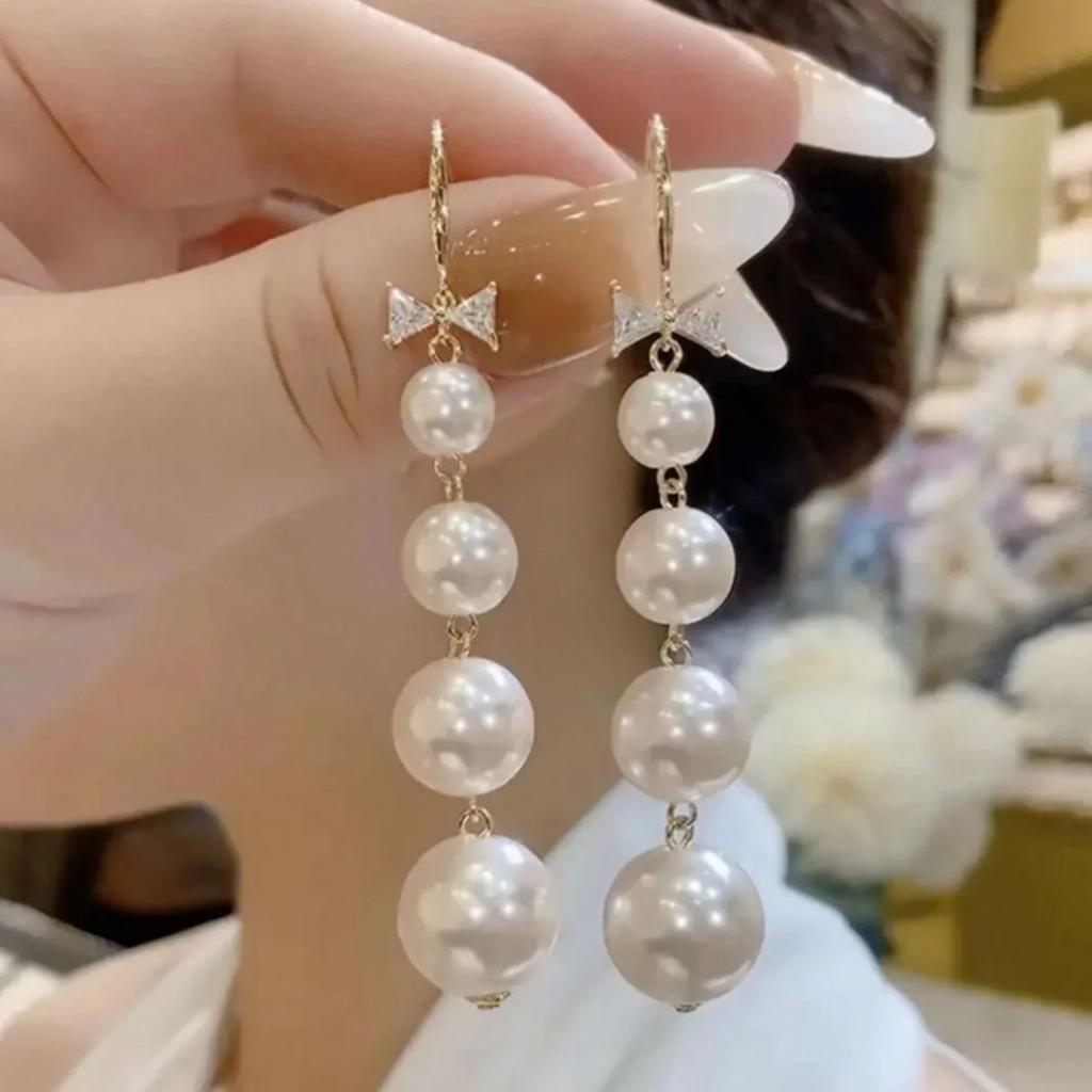 Celeste Pearl Drop Earrings — photo 6
