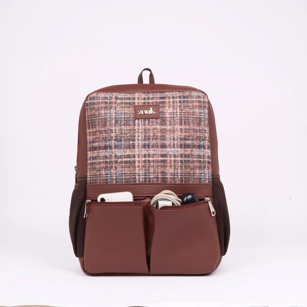 Cashmere Noir (Copper) Office Backpack (Brown) — photo 2