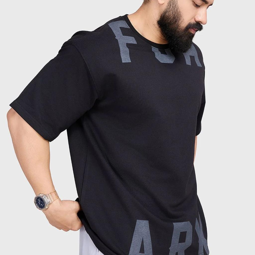 Refined Oversized T-shirt Black