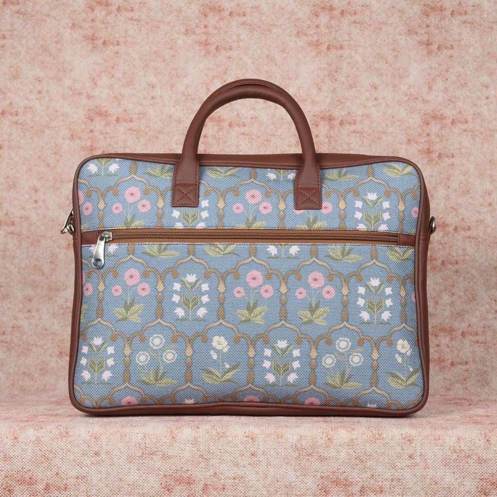 Jaipur Fresco Blue Laptop Bag — photo 3
