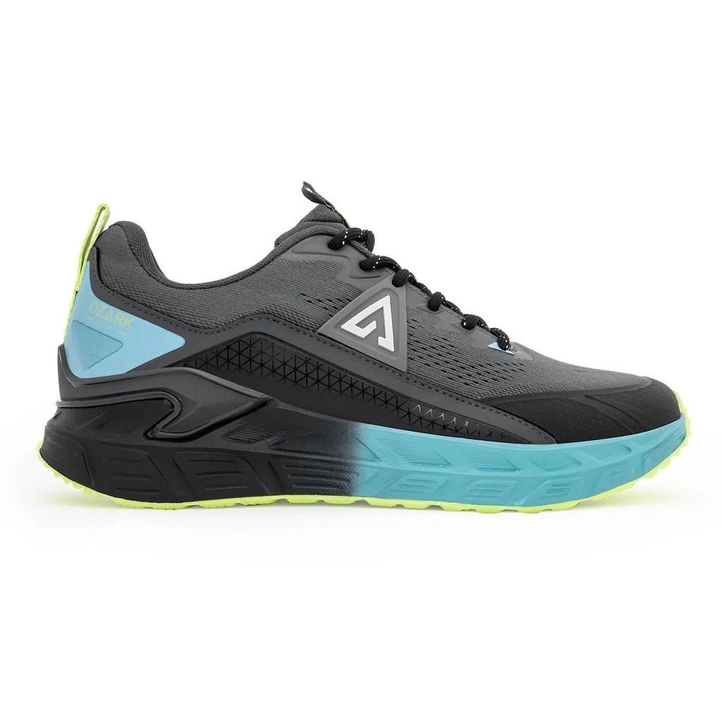 Ozark Black Blue Trail Running Shoes for Men | Low-Cut Outdoor — photo 2