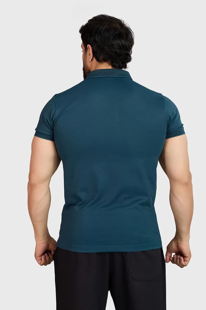Aura Polo T-shirt Teal — photo 5