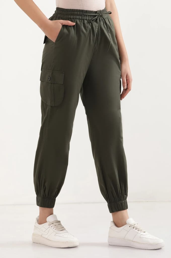 Green Six Pocket Cargo Paants — photo 5