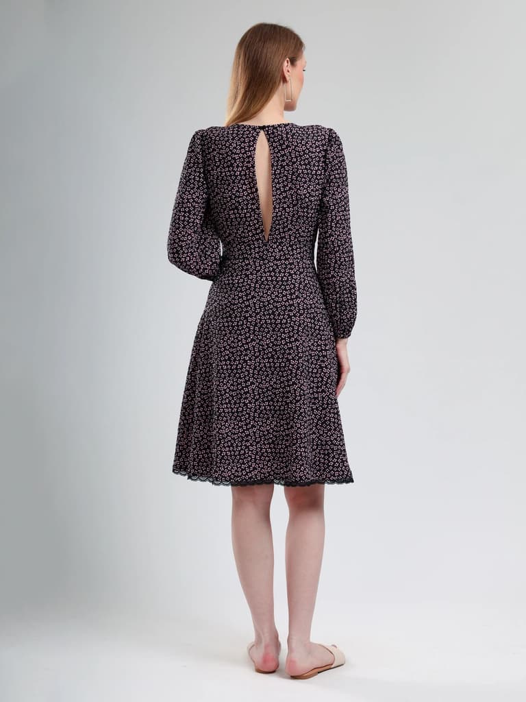 Cory Edge Santorini long sleeve V neck dress — photo 4
