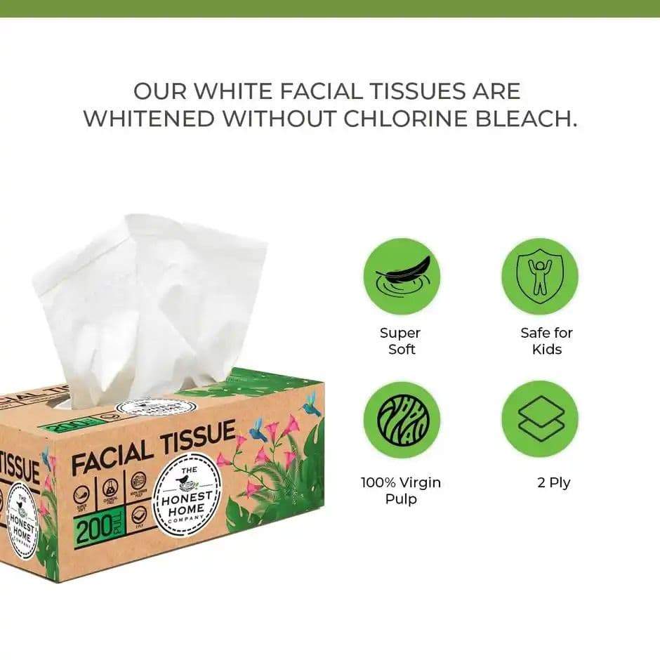 The Honest Home Company Facial Tissue Box | 200 Pulls — photo 2
