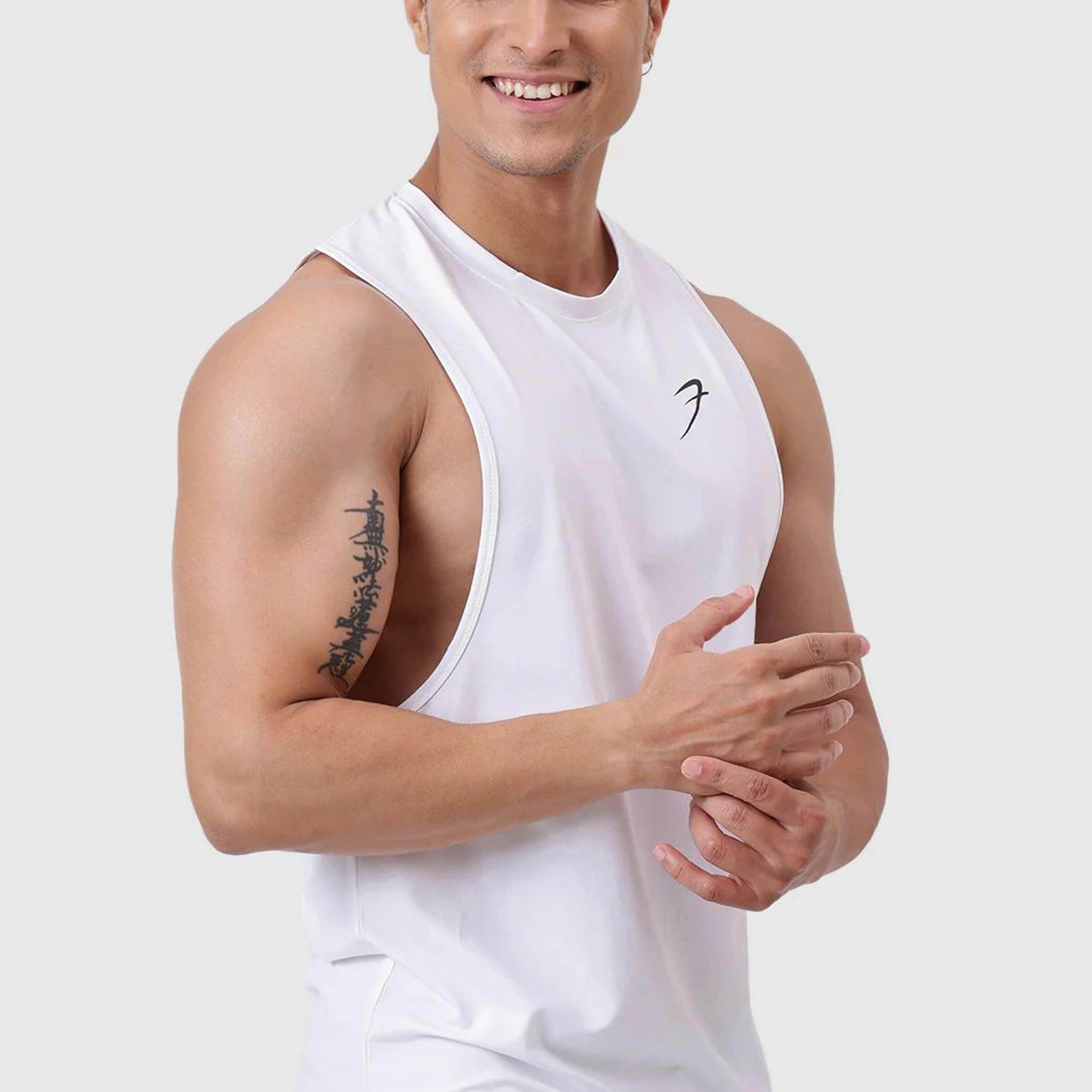 Urban Deep Arm Tank White
