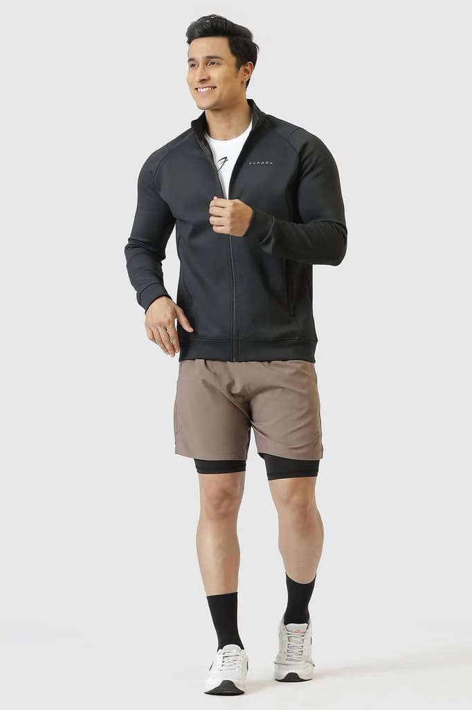 2 in 1 Compression Shorts Dusk Brown — photo 2