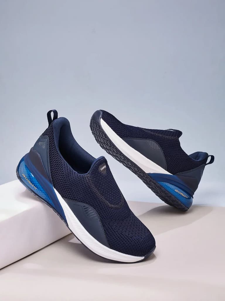CROWD Navy Men's Walking Shoes