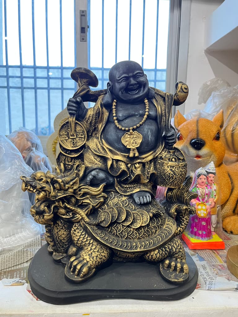 Golden Buddha Statue | Sculpture | Bronze | Gold