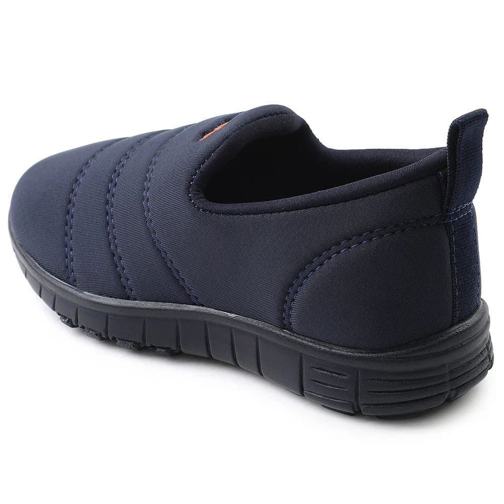 Lucy & Luke Navy Blue Sports Non Lacing Walking Shoes For Kids 2123-34 By Liberty — photo 6