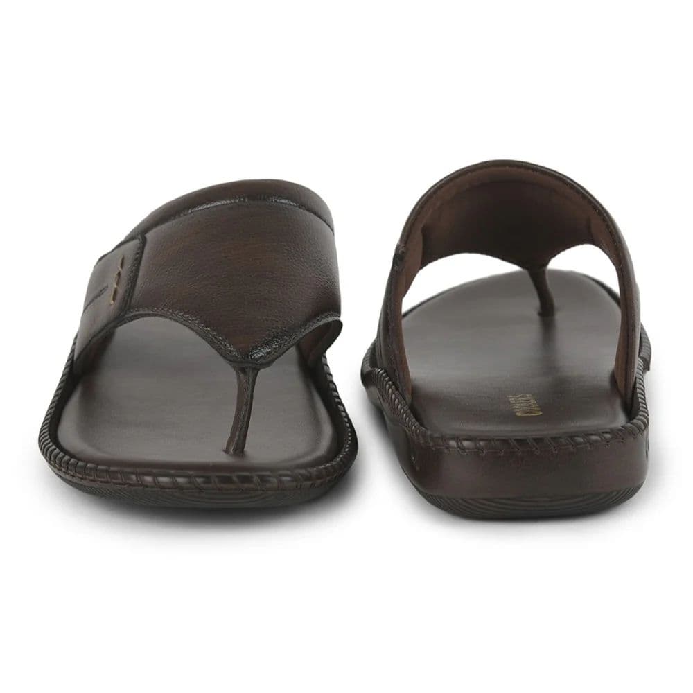 Coolers Brown Casual Slipper For Men VCL-26 By Liberty — photo 6