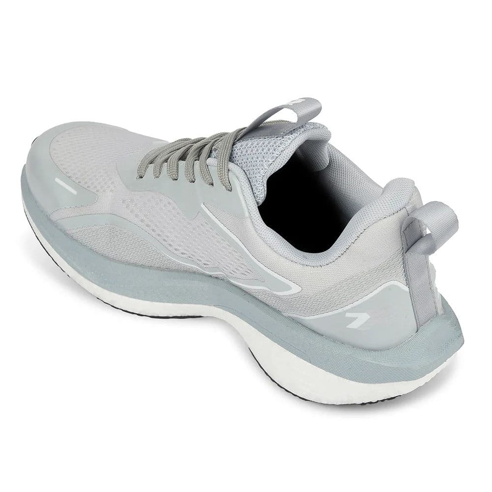 Leap7x Light Grey Sports Lacing Running Shoes For Men XLM-06 By Liberty — photo 5