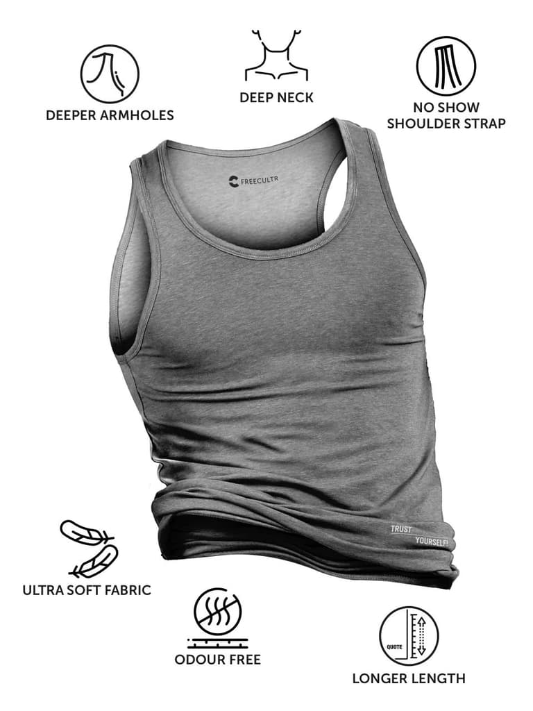 Twin Skin Organic Bamboo Vest - Comfort Fit (Pack of 2) — photo 6