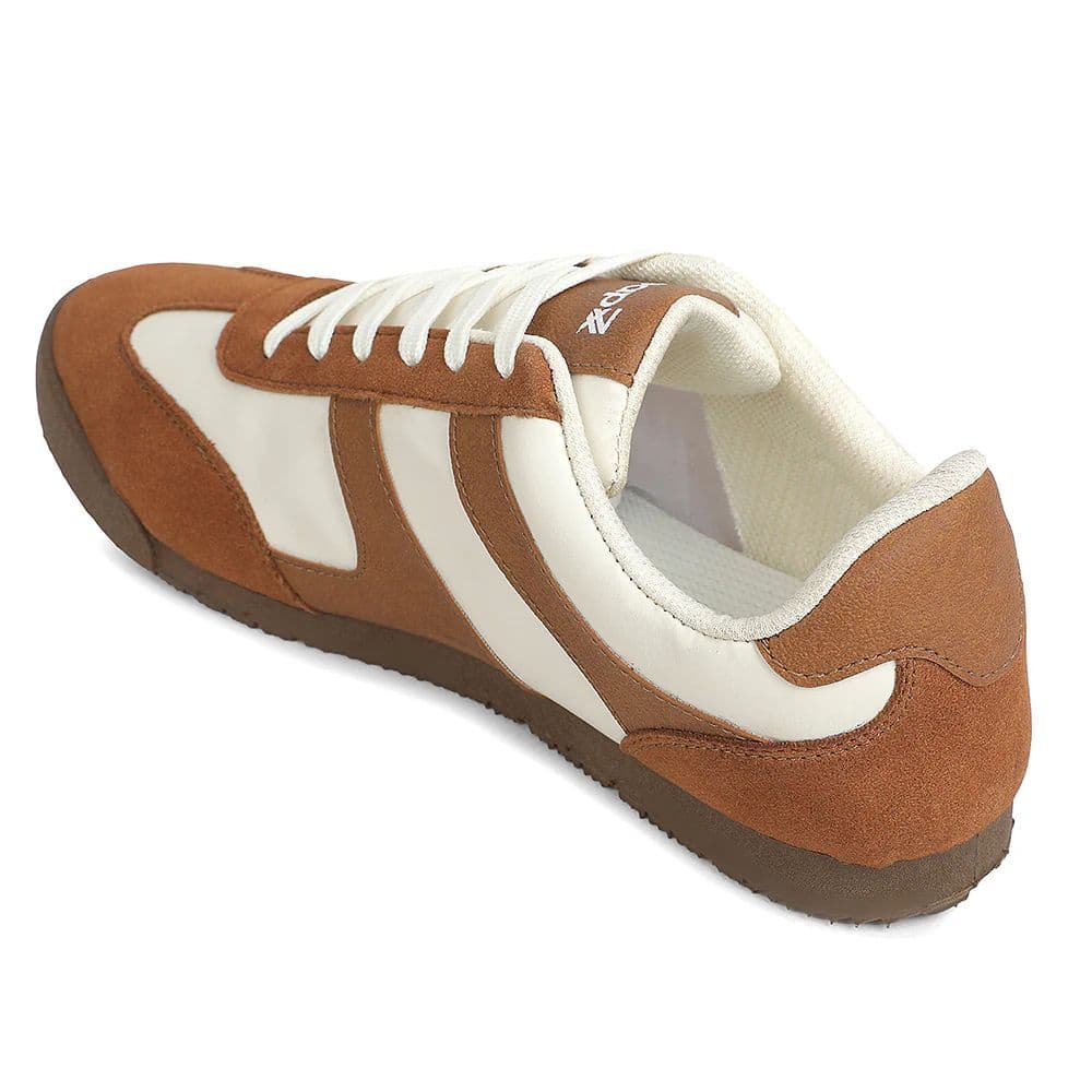 Leap7x Brown Casual Lacing Sneakers For Men DECIAN-4E By Liberty — photo 6