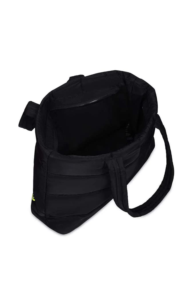 Puffer Shoulder Bag // Neon On Black