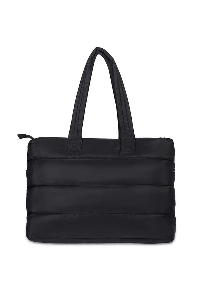 Puffer Shoulder Bag // Neon On Black