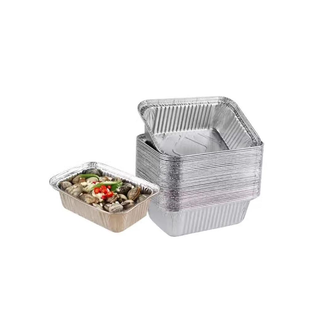 Disposable Aluminium Container With Lid | Pack Of 25 | 450 ml | Tempware — photo 3
