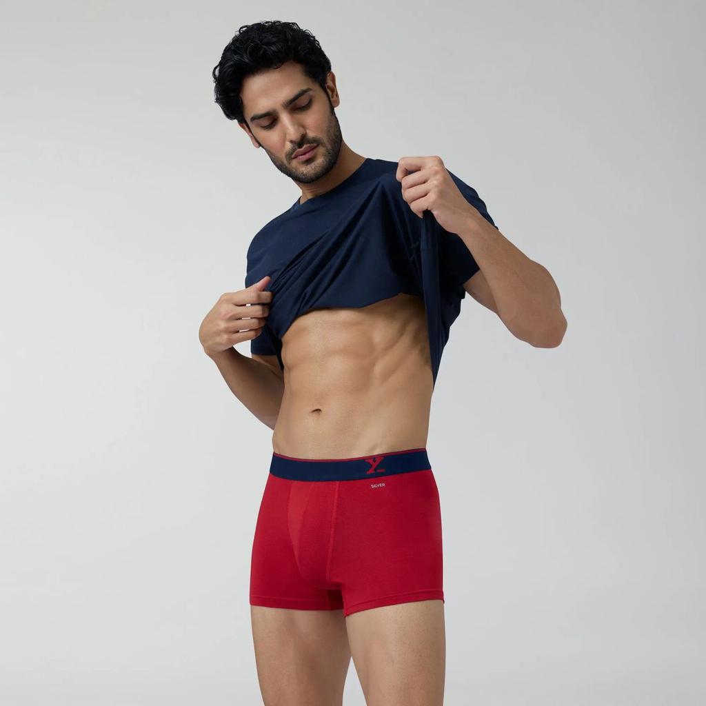 Aero Traq Pace Cotton Trunks Blue Green Black Red (Pack of 5) — photo 5