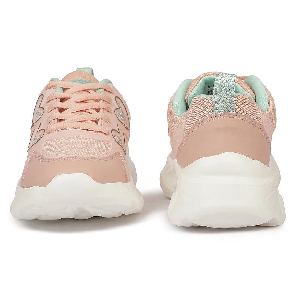 Leap7X WALTER-1L Peach Sports Non lacing Walking Shoes for Kids by Liberty — photo 7