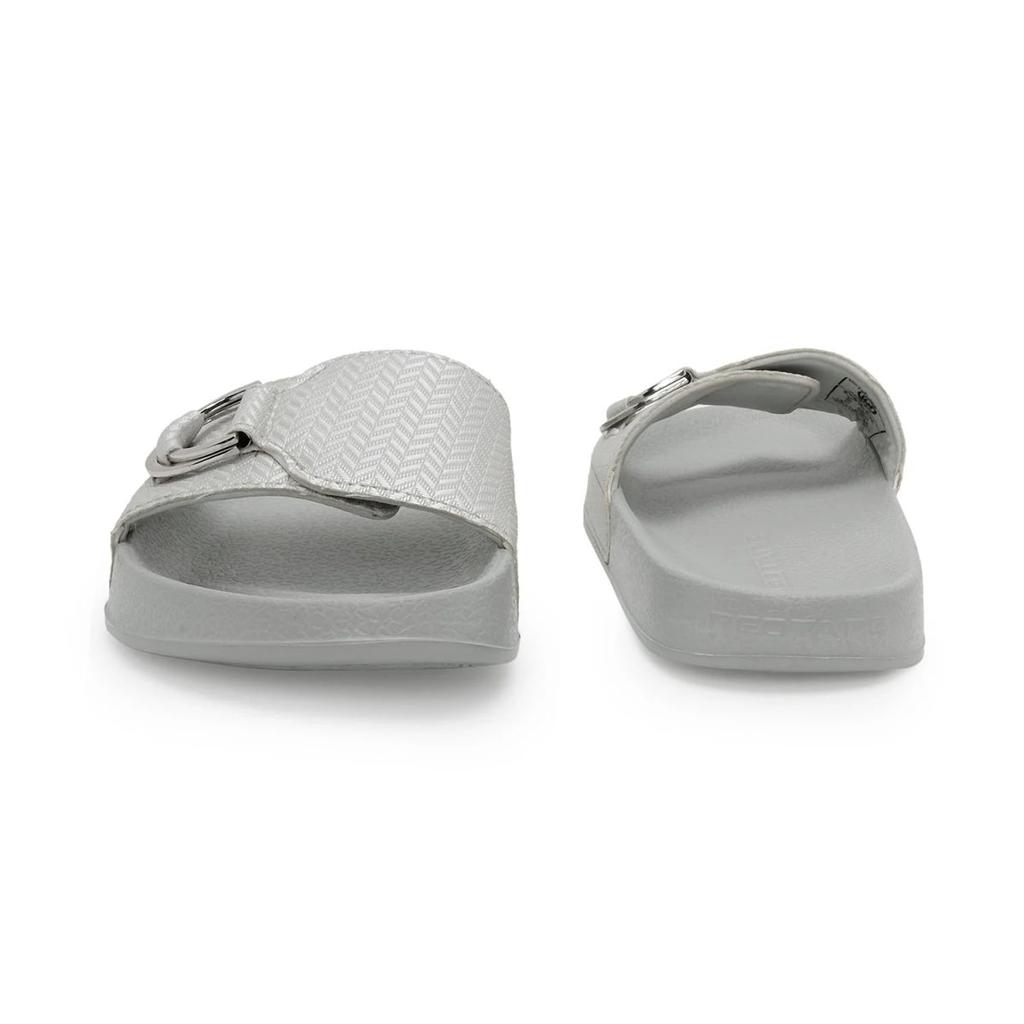 Womens Sliders in Light Grey | Casual Pool Sliders — photo 4