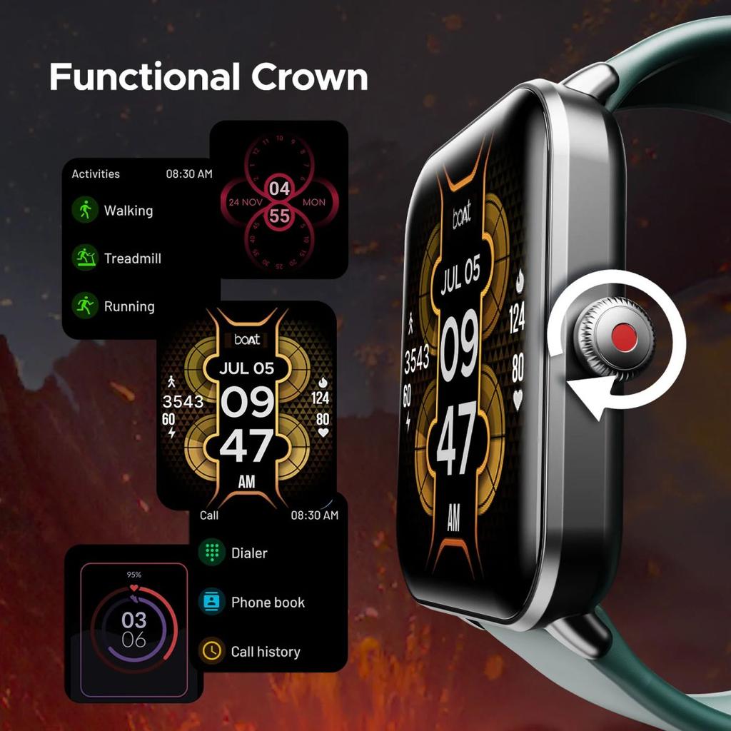 boAt Wave Fury | Bluetooth Calling Smartwatch with 1.83" (4.64cm) HD display, 30 days Battery, Heart Rate & SpO2 monitoring — photo 8