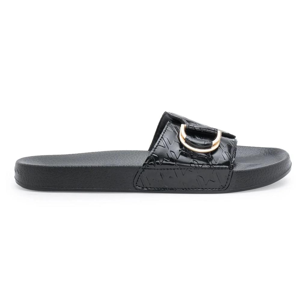 Womens Sliders in Black | Casual Pool Sliders — photo 2